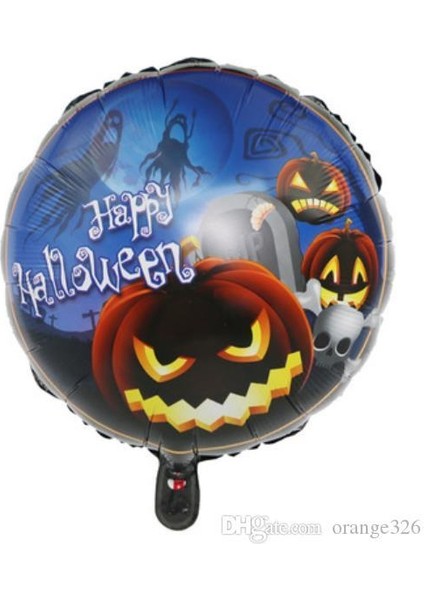 Happy Halloween Balkabağı Folyo Balon 18 Inç