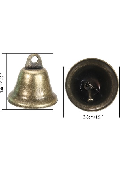 10'lu 38 mm Noel Dekorasyon Jingle Bells (Yurt Dışından) fırsatları