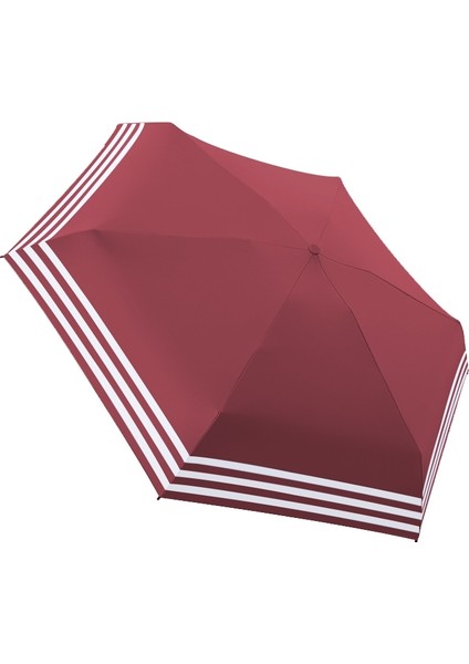 Vinil 6 Kemik Taşınabilir Tüm Hava Mini Sunshade Şemsiye (Kırmızı) (Yurt Dışından)