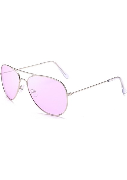 Ms Dazzle Renk UV400 Şık Polarize Güneş Gözlüğü Pembe Mor (Yurt Dışından)