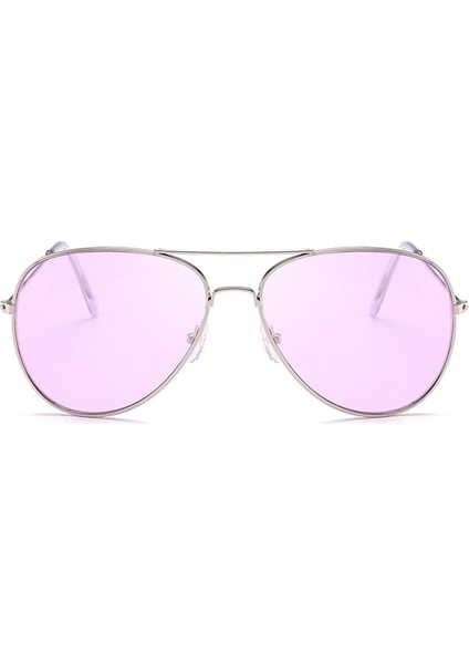 Ms Dazzle Renk UV400 Şık Polarize Güneş Gözlüğü Pembe Mor (Yurt Dışından)