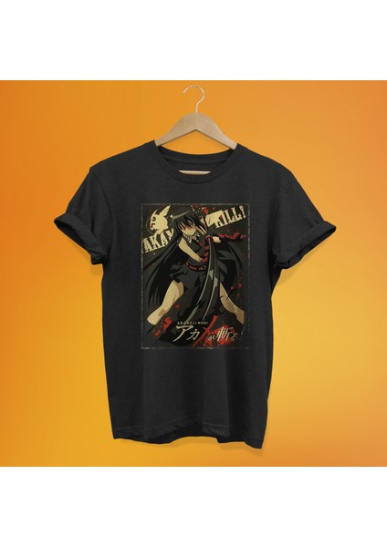 Akame Ga Kill Baskılı %100 Pamuk Oversize T-Shirt Büyük Beden Tişört