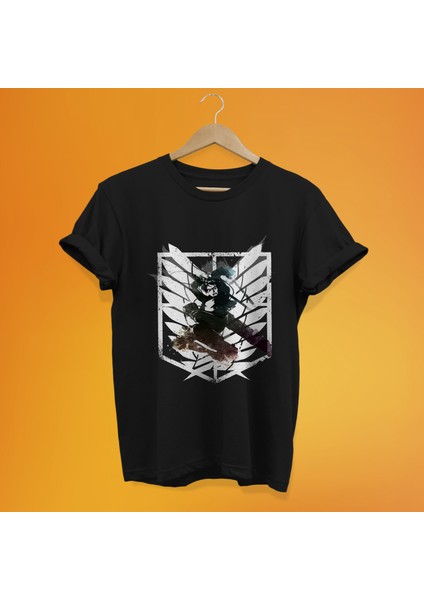 Attack On Titan Baskılı %100 Pamuk Oversize T-Shirt Büyük Beden Tişört