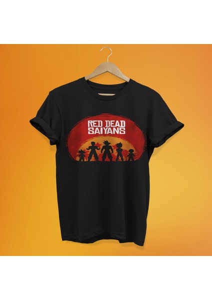 Dragon Ball Z Baskılı %100 Pamuk Oversize T-Shirt Büyük Beden Tişört