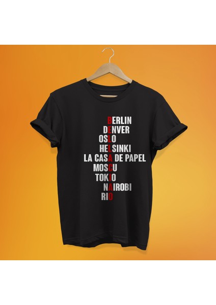 La Casa De Papel Baskılı %100 Pamuk Oversize T-Shirt Büyük Beden Tişört