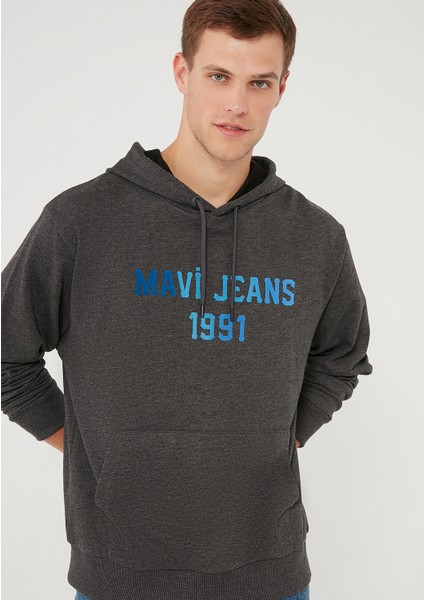 Erkek Baskılı Gri Sweatshirt 067150-35059 fiyatları