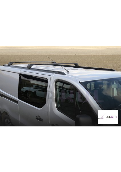 Ford Tourneo Custom Long (Uzun şasi) 2013-2023 Tavan Çıtası Flush Siyah