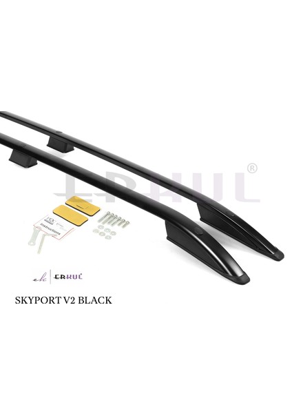 Peugeot-Bıpper 2008 Üzeri Tavan Çıtası Skyport V2 Siyah