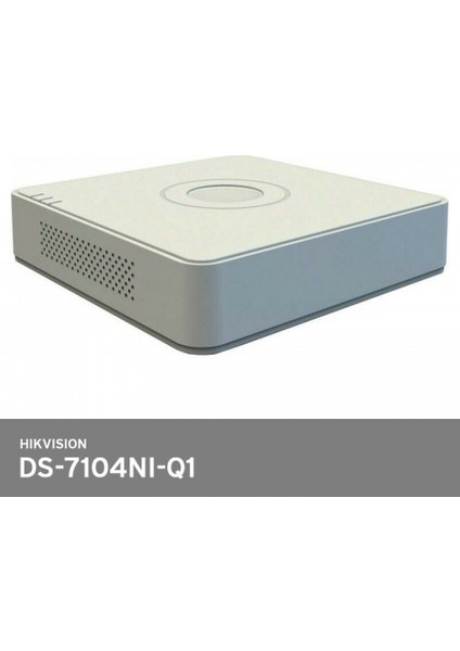 Hıkvısıon DS-7104NI-Q1 4mpix, H265+, 4kanal Video, 1 Hdd, UHD 1520P Kayıt, 40-60MBPS Bant Genişliği, Nvr