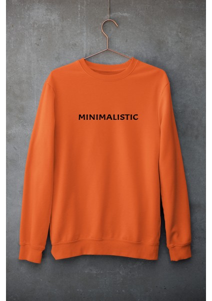 Turuncu Oversize Bisiklet Yaka Dijital Baskılı Sweatshirt fiyatları