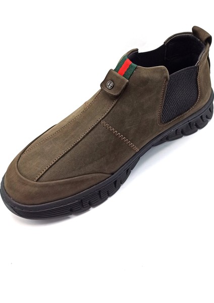 Kahverengi Deri Chelsea Erkek Bot modelleri