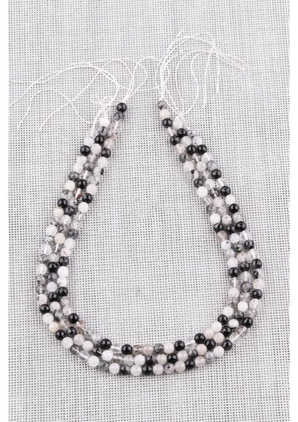 Rutil Kuvars Doğal Taş Dizi 6 mm Fasetli Küre Kesim