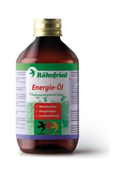 Energie-Öl Özel Yağlardan Oluşan Doğal Enerji Takviyesi 250 ml