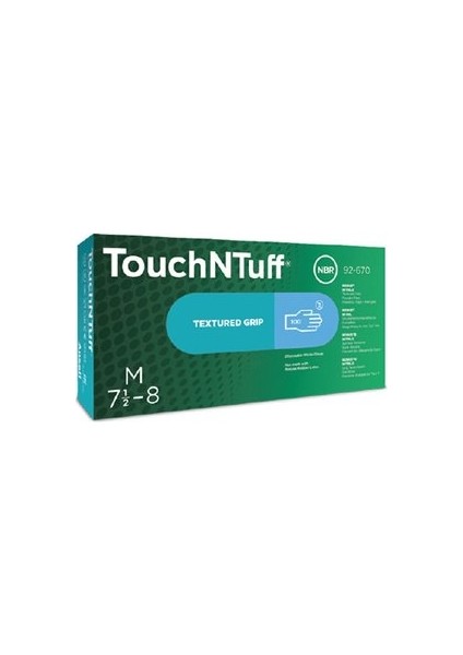 Touchntuff® 92-670 Tek Kullanımlık Pudrasız Nitril Eldiven