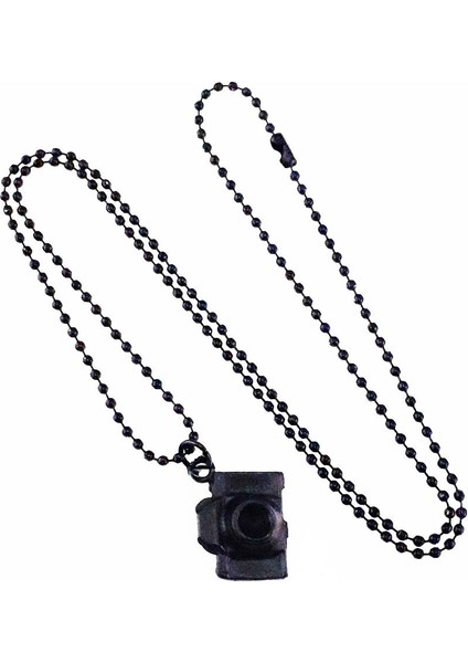 Siyah Renk Fotoğraf Makinesi Kolye