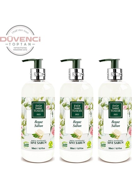 Beyaz Sabun Sıvı Sabun 500 ml x 3