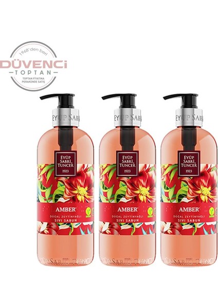 Amber Sıvı Sabun 500 ml x 3