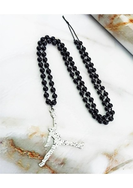 Oniks Doğal Taş Air Jordan Erkek Kolye