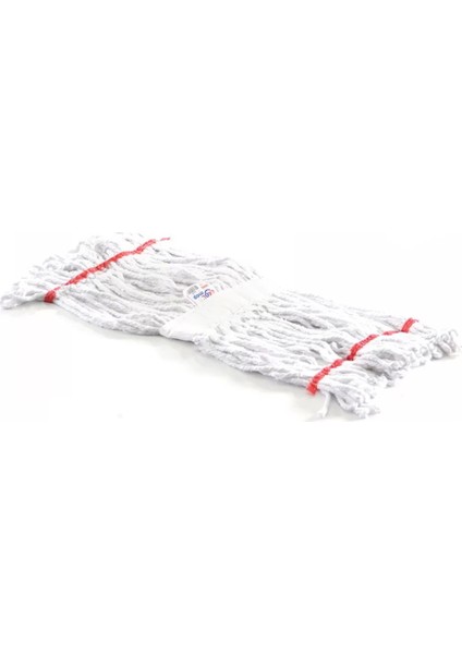 Geniş Yedek Islak Mop Paspas Ucu Başlığı Püskül - Pamuklu - 400 Gram. - 25 Cm. - Beyaz - 3 Adet fiyatları