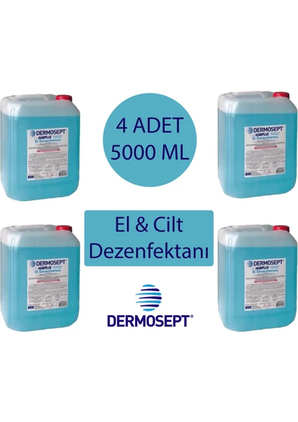 Dermosept Handplus El Dezenfektanı 5000 ml x 4 Adet