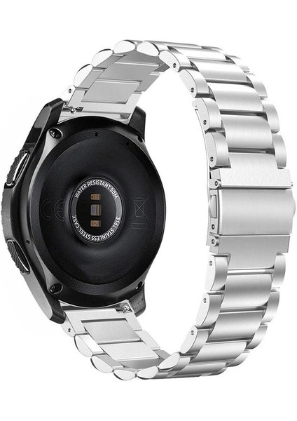 Samsung Galaxy Watch 4 40 / 44 mm Uyumlu Metal Kordon Premium Paslanmaz Çelik Kayış Baklalı Model