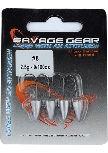 Savege Gear Lrf Micro Sandeel Jigghead 2g #8 4 Adet fiyatları