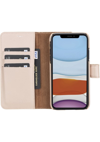 Apple iPhone 11 Florence Açık Pembe Deri Cüzdan Telefon Kılıfı modelleri