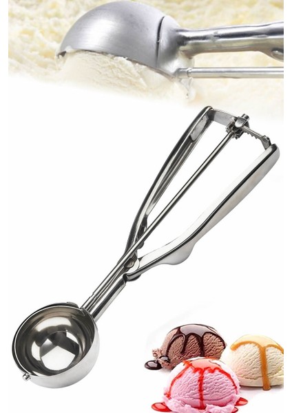 Çelik Top Dondurma Kaşığı