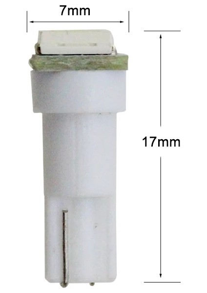 T5 LED Ampül 5050 Beyaz Renk Gösterge Panel Kadran LED 2 Adet