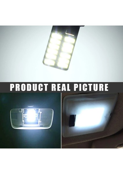 T10 LED Ampül 24-Ledli 12V 5W Park LED Plaka LED Tavan LED Beyaz 2 Adet fırsatları
