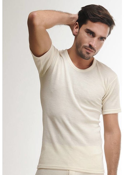 Erkek Yün Kısa Kol Üst Içlik 1000