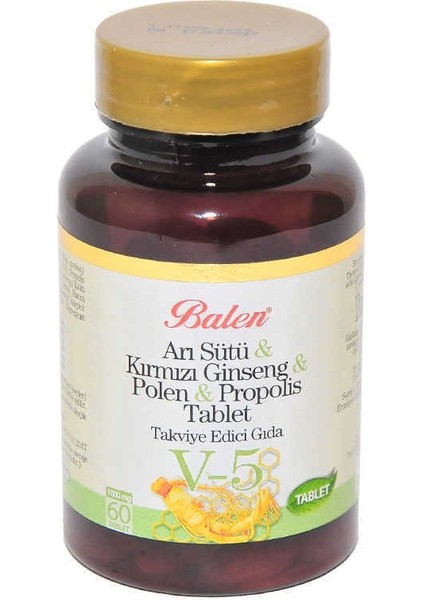 Arı Sütü Ginseng Polen Propolis Tablet 60 Adet