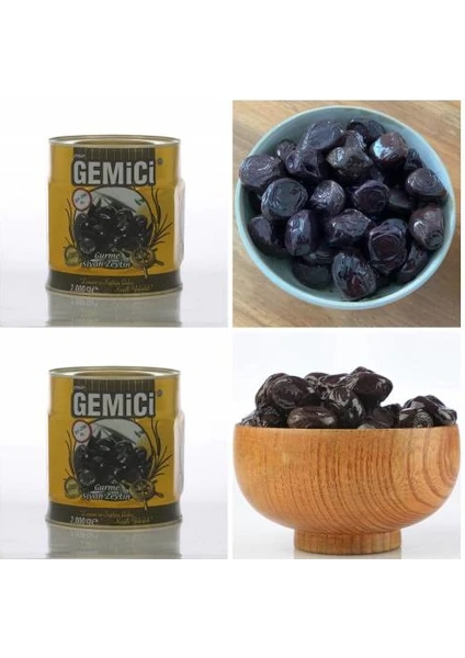 Gurme Siyah Zeytin (2x 2 Kg)