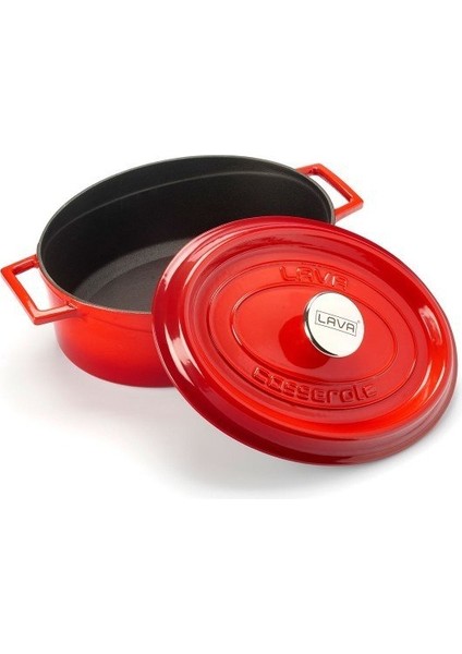 Vals 4 Parça Kırmızı Oval Tencere Seti modelleri