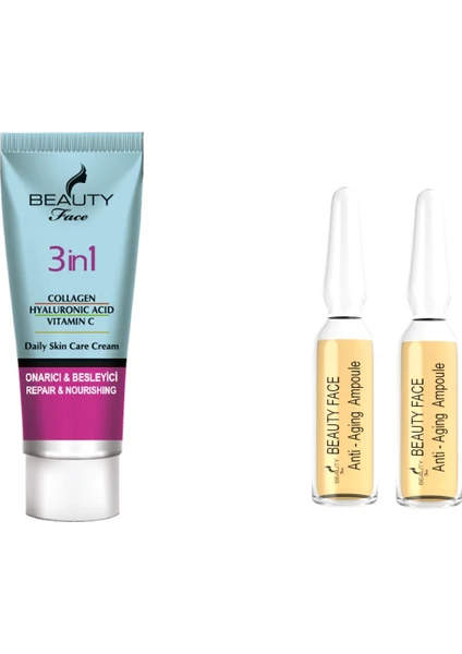 Beauty Face 3in1 Ultra Nem Tutucu  Hyalüronik Asit C Vitamini Bakım Kremi