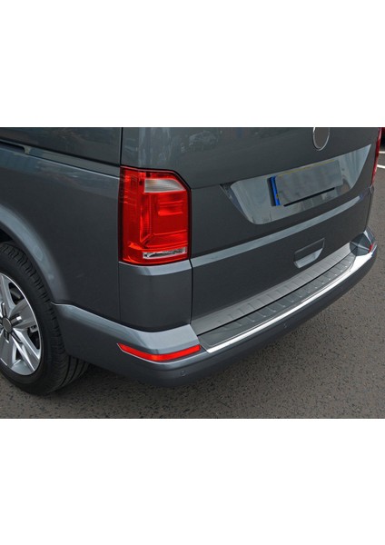 VW T6.1 Caravelle Krom Arka Tampon Eşiği Tek Kapılı Taşlı 2020 ve Sonrası