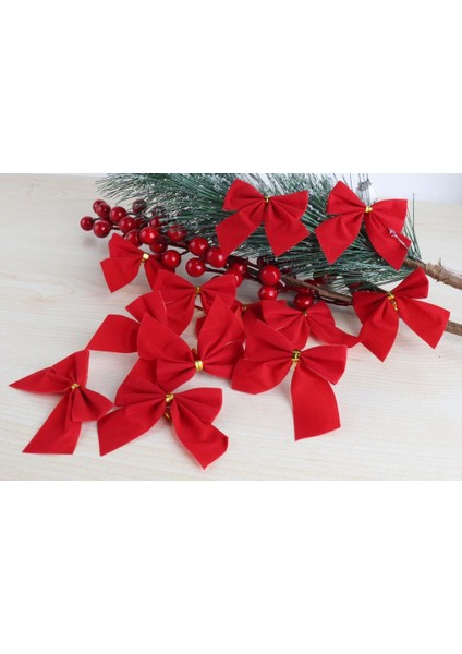 Yılbaşı Çam Ağacı Süsü Fiyonk 12 Li 5 cm
