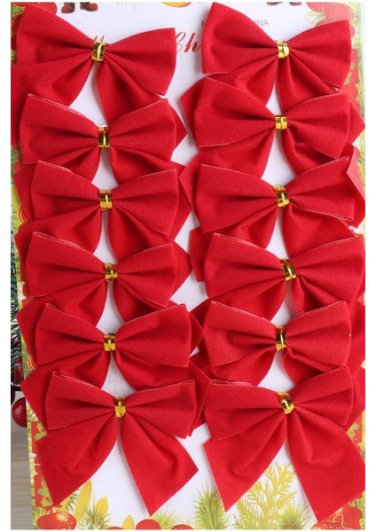 Yılbaşı Çam Ağacı Süsü Fiyonk 12 Li 5 cm