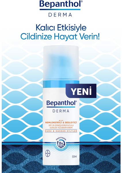 Derma Nemlendirici & Besleyici Spf 25 Günlük Yüz Kremi 50ML + Derma Yoğun Nemlendirici Gece Bakım Kremi 50ML