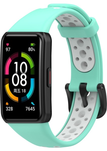 Huawei Band 6 / Honor Band 6 İçin Nefes Silikon Kayışı (Yurt Dışından) indirimleri