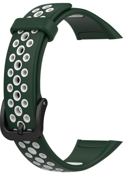 Huawei Band 6 / Honor Band 6 İçin Nefes Silikon Kayışı (Yurt Dışından)