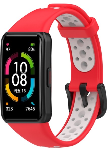 Huawei Band 6 / Honor Band 6 İçin Nefes Silikon Kayışı (Yurt Dışından) indirimleri