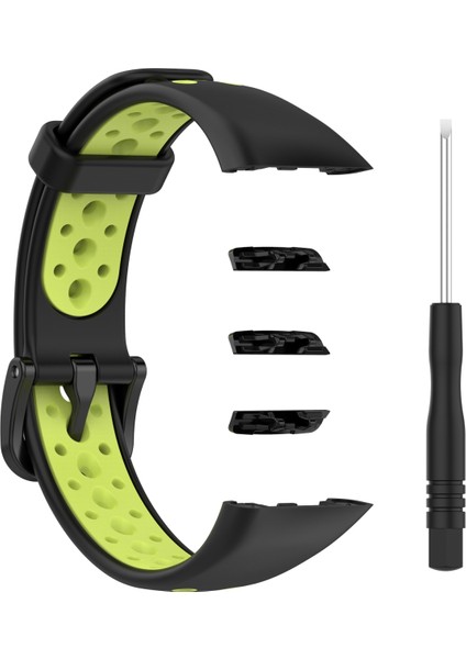 Huawei Band 6 / Honor Band 6 İçin Nefes Silikon Kayışı (Yurt Dışından)