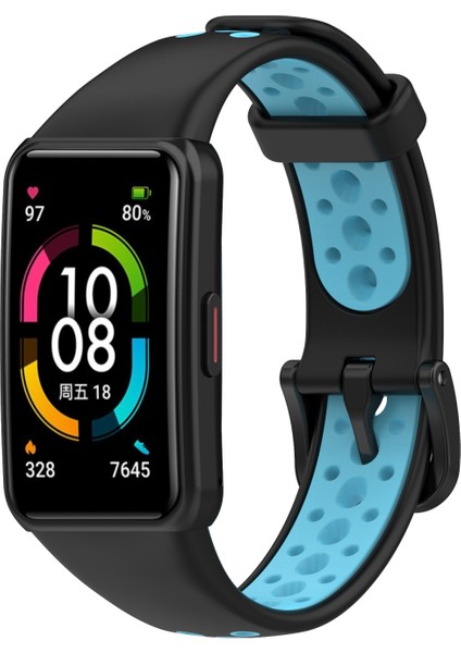Huawei Band 6 / Honor Band 6 İçin Nefes Silikon Kayışı (Yurt Dışından) indirimleri