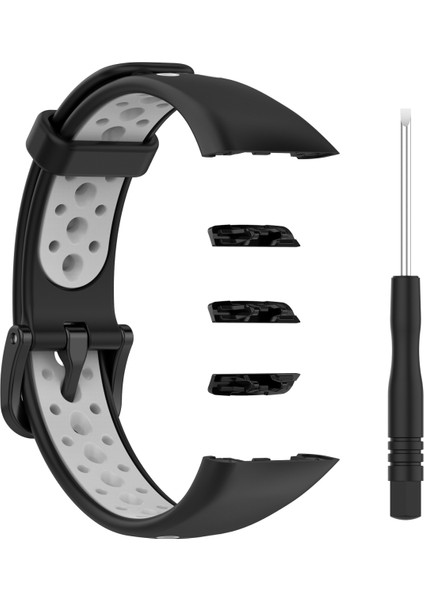 Huawei Band 6 / Honor Band 6 İçin Nefes Silikon Kayışı (Yurt Dışından)