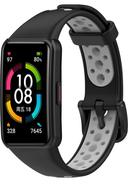 Huawei Band 6 / Honor Band 6 İçin Nefes Silikon Kayışı (Yurt Dışından) indirimleri