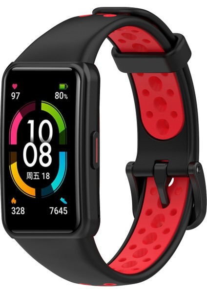 Huawei Band 6 / Honor Band 6 İçin Nefes Silikon Kayışı (Yurt Dışından) indirimleri