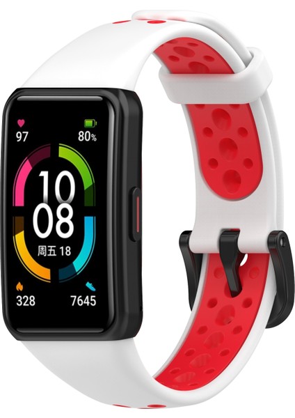 Huawei Band 6 / Honor Band 6 İçin Nefes Silikon Kayışı (Yurt Dışından) indirimleri