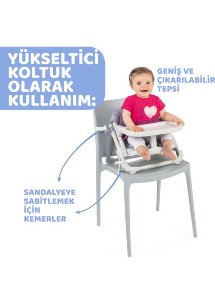 Chairy Dönüştürülebilir Yükseltici Mama Sandalyesi / Bunny