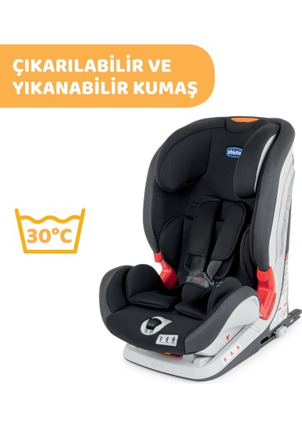Youniverse Fix 1 2 3 Oto Koltuğu (9 - 36 kg) - Black